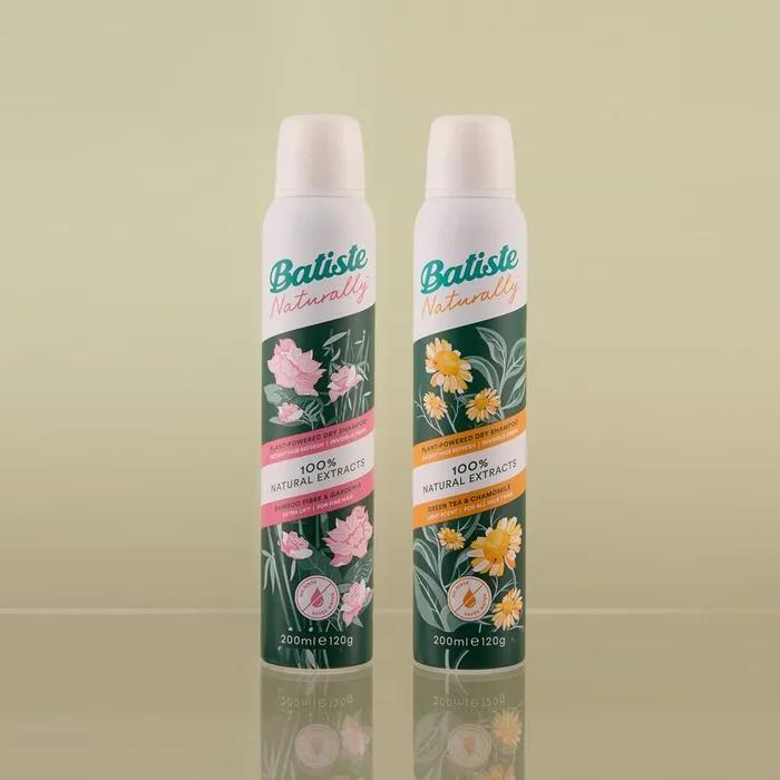 Batiste Naturally Dry Shampoo 200ml 2-piece Set (Bamboo/Green Tea)