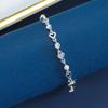 925 Silver Heart Shaped Bracelet For Women Sweet Girl Retro Korean Love Heart Zircon Charm Bracelets Party Jewelry Gift