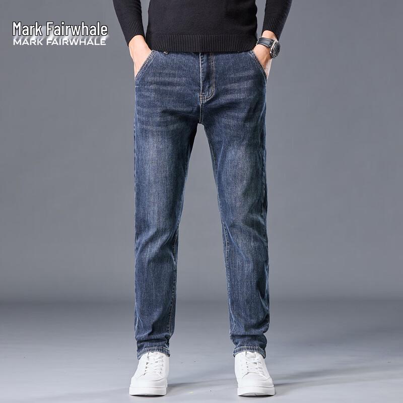Mark Fairwhale Men's Slim Fit Straight Leg Stretch Denim Jeans