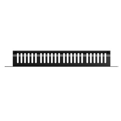 Organizzatori di cavi professionali per montaggio su rack da 19 pollici, con 24 slot e 48 porte, struttura in acciaio per infrastrutture di rete.