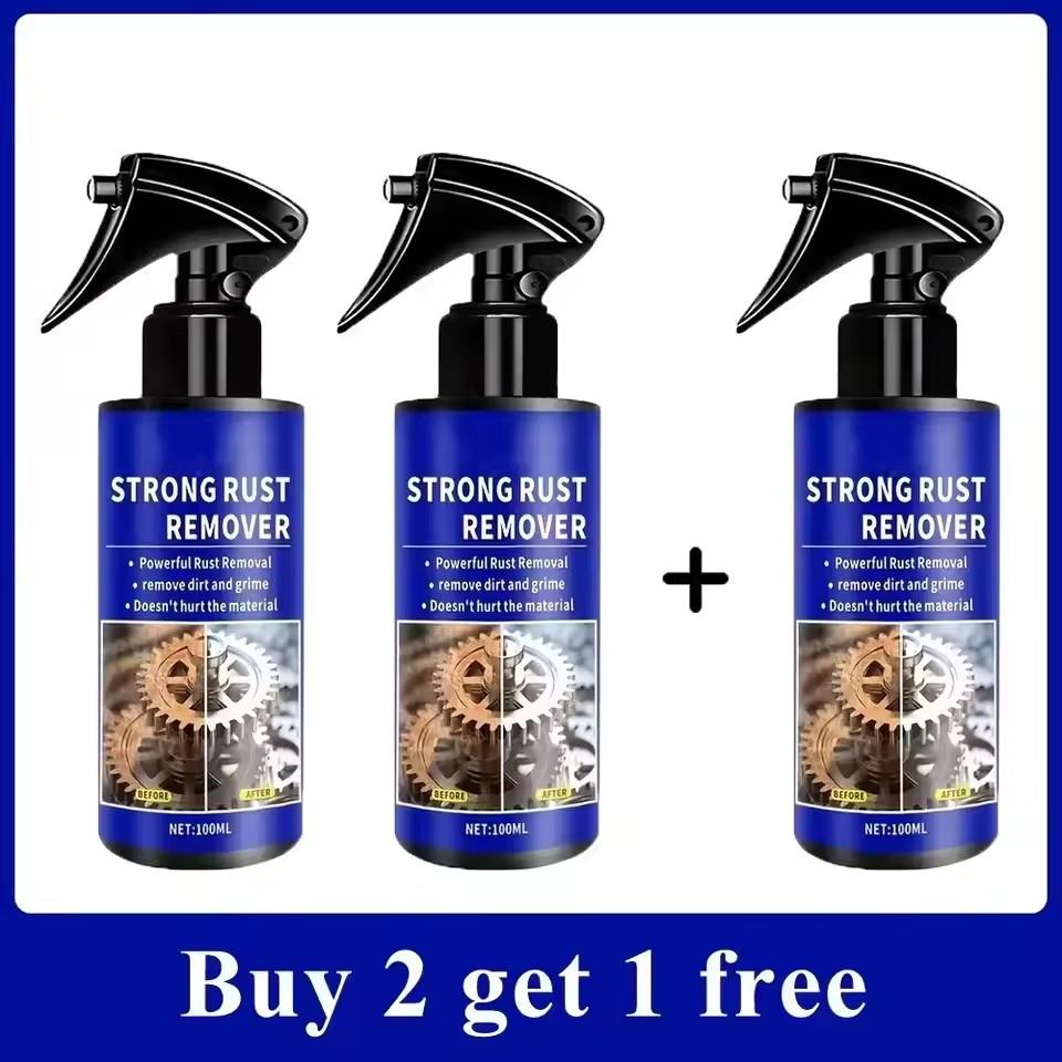 Automotive Car Rust Remover Spray Clean Metal Iron Quickly Auto Exhaust Pipe Rust Derusting Spray Stain Removal Agent 1/1pcs