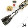 Custom Bohemian Embroidered Bracelet with Tassel and Woven Rope - Handmade Jewelry for Couples and Women