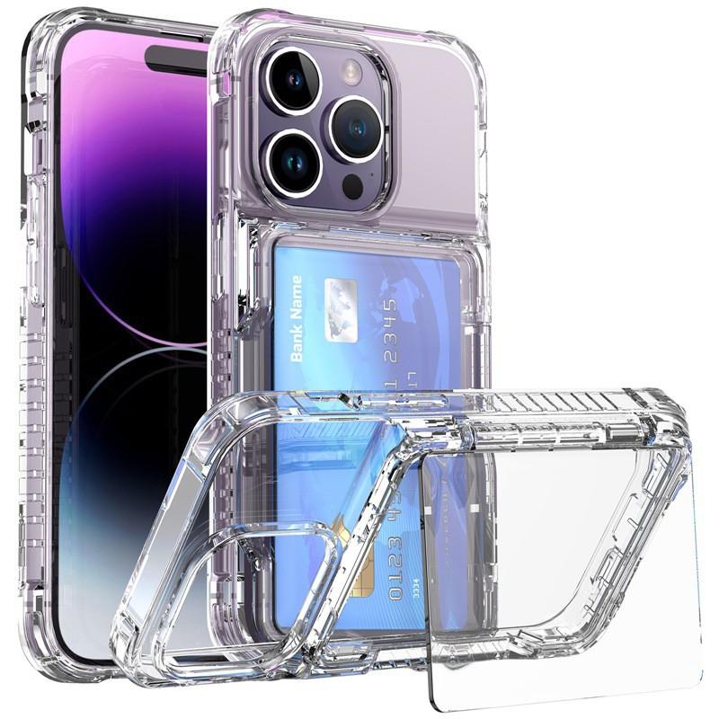 

Suitable 14 Transparent Phone Case IHoney13 Clamshell Card Wallet 12Pro Drop Resistance Protective Cover iphone11 Pro（5.8） прозрачный