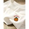 White Heavy Cotton Short-sleeved T-shirt Women's 2025 New Summer American Retro High-end Chic Versatile Top