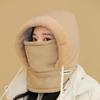 Winter Warm Lei Feng Hat for Men and Women, Autumn and Winter Cycling Ear Protection with Thick Velvet and Anti Cold Face Mask, Neck Integrated Hat