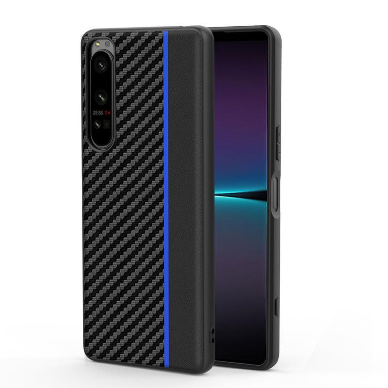 Custodia per cellulare Sony Sony Xperia1 IV in fibra di carbonio Kevlar ultra-sottile Custodia protettiva Anti-impronte digitali
