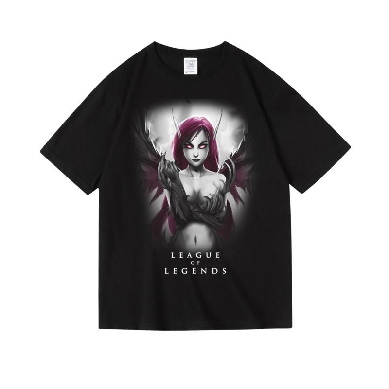 2024 Games LOL League of Legends Men's Printed Women's Cotton Crew Neck Short Sleeve Half Sleeve T-Shirt Men's Women's T-Shirt