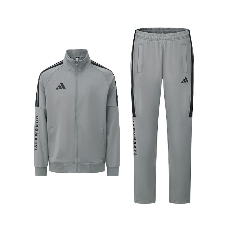 

Adidas 3-Stripes Taekwondo Classic Retro Track Jacket And Straight Leg Pants Casual Sports Set Unisex Sports Set TR30JR1TK-GYB+TR30PR1TK-GYB 3XL