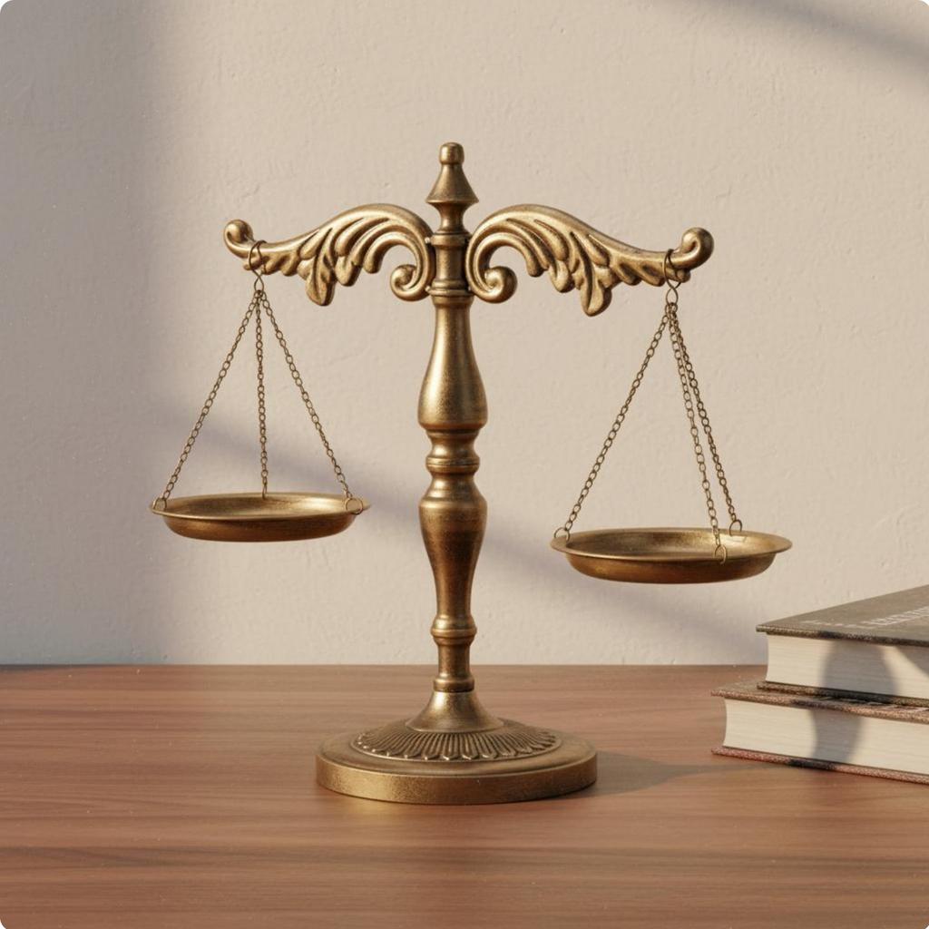 Decorative Balance of Fairness Versatile Balance of Fairness Sculpture Decorative Balance Scale Handmade Vintage Balance Scale