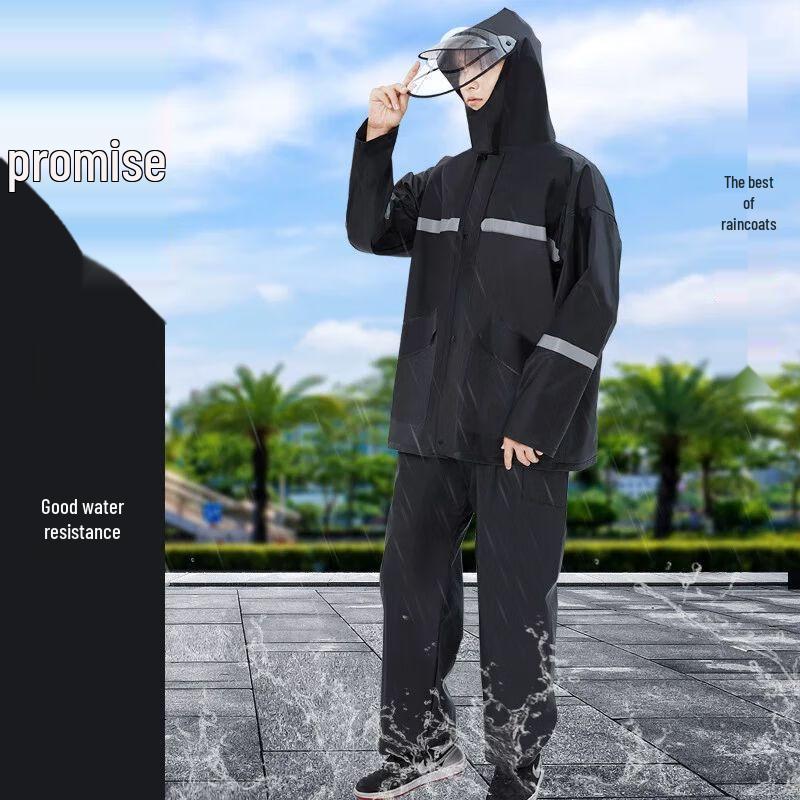 

High-Visibility Reflective Two-Piece Rain Suit
