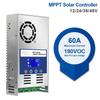 60A MPPT Solar Charge and Discharge Controller 12V 24V 36V 48V Auto for Max PV 190V DC Lead Acid Lithium Battery