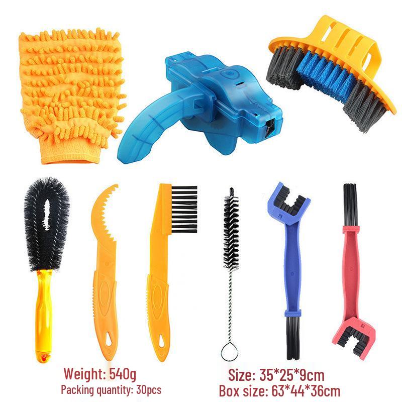 Motorcycle & Bicycle Chain Cleaning Brush - Square Head Tool for Bike Maintenance