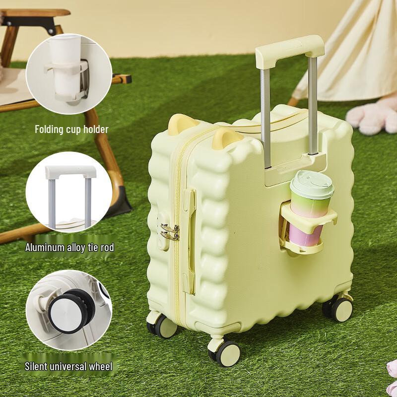 Palm Bear Children s 18-inch Ride-On Suitcase with Cup Holder