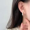 Three Pearl Ear Hooks Water Drop Earrings Light Luxury High-end Niche Design New Style