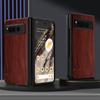 Case for Google Pixel Fold 5G Funda Bamboo Wood Pattern Leather Back Cover for Google Pixel Fold 5g Phone Case Capa