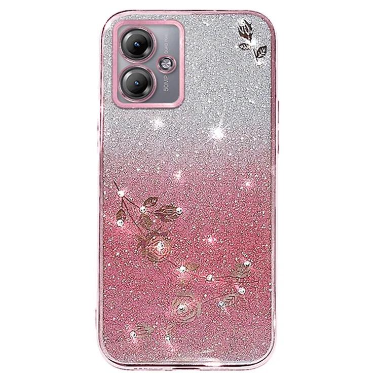 

Чехол KADEM для Motorola Moto G54 5G G64 5G с блестками и стразами из ТПУ