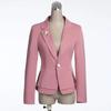 Spring Autumn Jackets Women Blazer Solid Fashion Slim Office Short Blazer Women Elegant Single Button Formal Blazer Coat