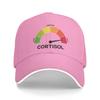 Funny Cortisol High Level Stress Meter Meme Baseball Cap Fashion Couple Hip Hop Hats Hot Sale Print Kpop Rock Baseball Caps Gift