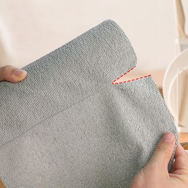 Kitchen Dishwashing Cleaning Cloth Reusable Cleaning Wipe Towel Lazy Person's Wiping Cloth Household Chores Scrubbing Cloth