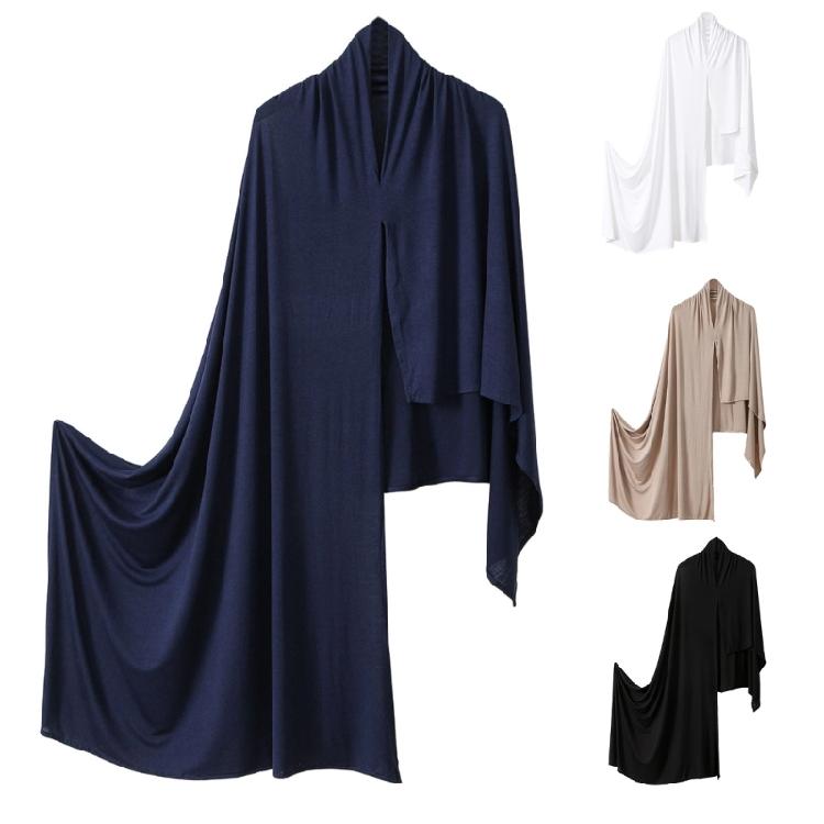 Functional Muslims Scarf for Women and Girls Lightweight Polyester Hijab Head Scarf Shawl Wrap for Various Occasion