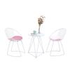 Nordic Small Round Table Chair Combination, Milk Tea Shop Table, Simple Modern Household Balcony Leisure Table Set