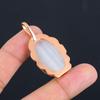 Rose Quartz Gemstone Handmade Dazzling Copper Jewelry Pendant For Women