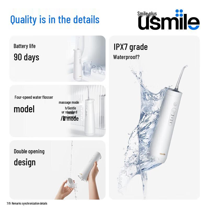 Usmile CY0 Ultrasonic Desktop Water Flosser CN plug (adapter included)