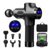 Smart Touch Screen Massage Gun High Frequency Body Muscle Relaxation Electric Massager With Portable Bag Therapy Gun For Fitness