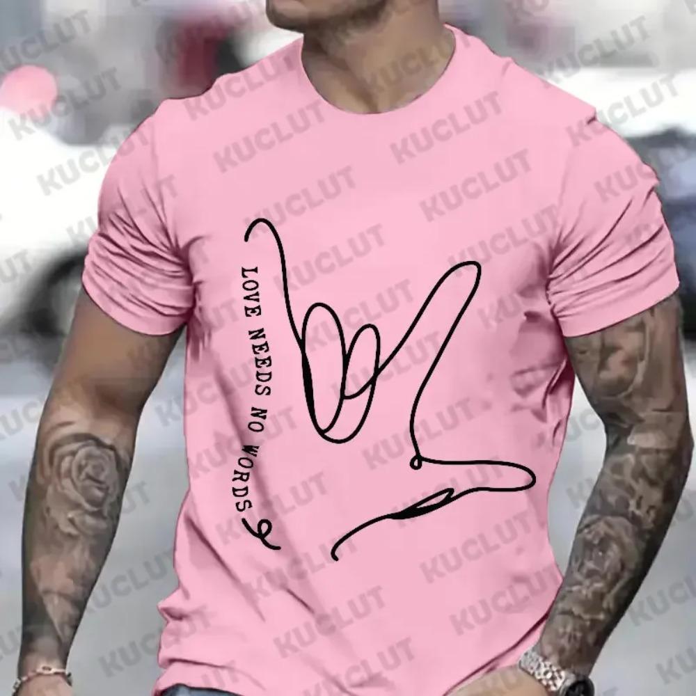 T-Shirt for Men Summer Graphic Tops Autism Accept Tshirts Short Sleeve O-neck Streetwear Autism Awareness Tees Male Clothing