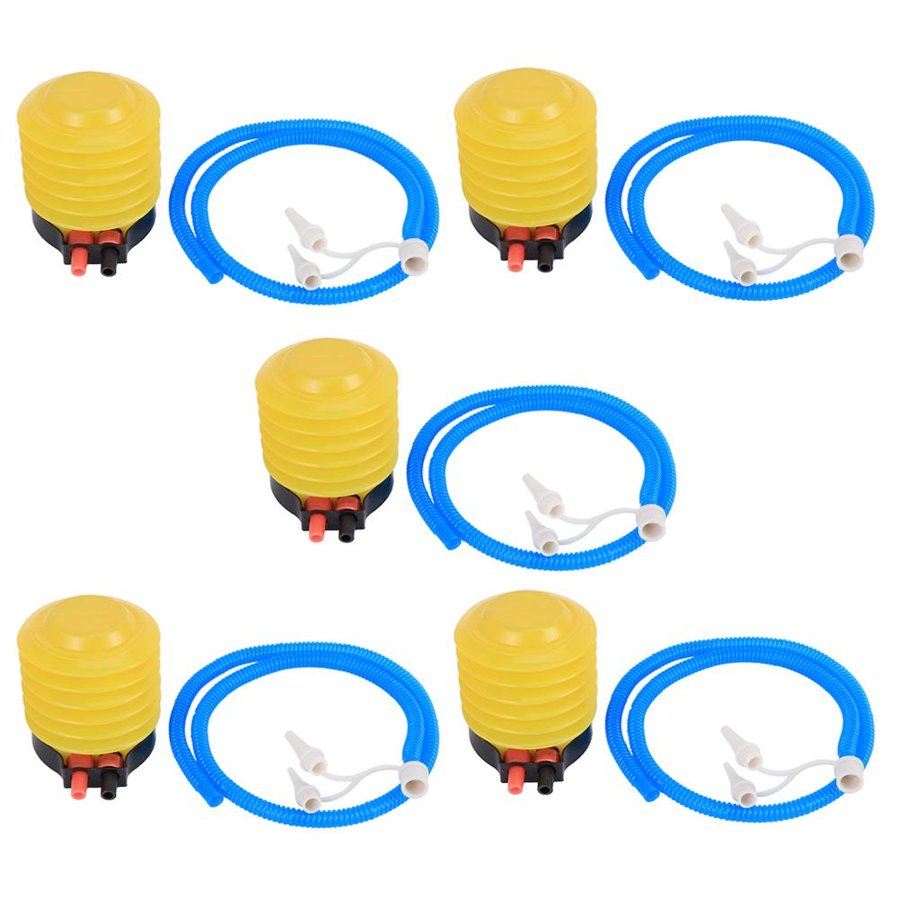 5 Stück Gelbe Fußluftpumpe 4,5 Zoll Kunststoff Hochzeit Festivals Ballon Yogaball Aufbläser
