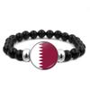 287 Länder Nationalflagge Druckknopf Elastisches Band Perlen Länderflagge Unabhängigkeitstag Perlen Schmuck Perlenarmband