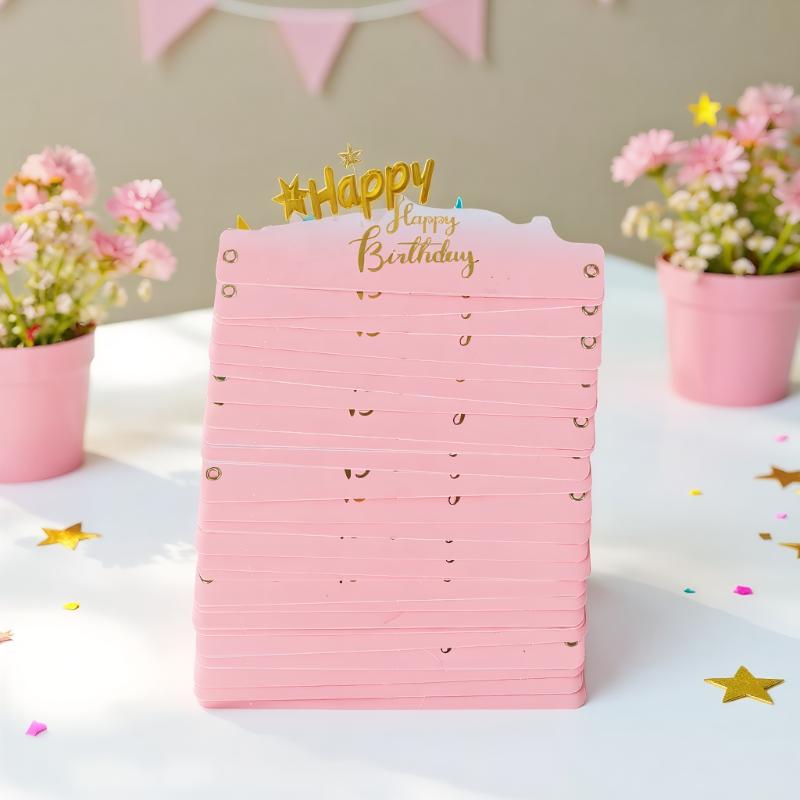 25PCS Creative Happy Birthday Hat Crown Cap DIY Handmade Party Decor Photo Prop For Adult Kids Cake Ornament