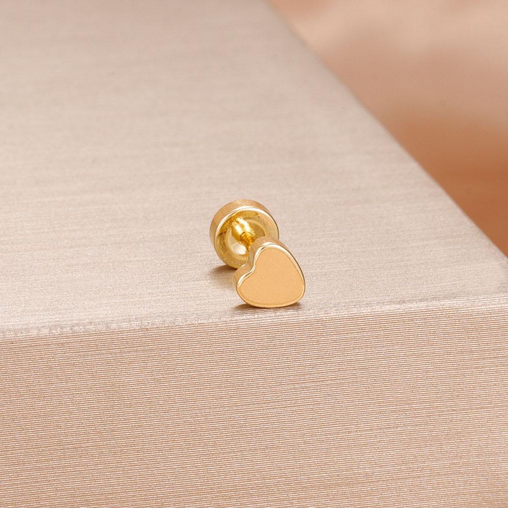 1PC Stainless Steel Star Moon Cartilage Piercing Earrings 18K Gold Plated Helix Tragus Ear Stud Earring Body Jewelry Bijoux Gift