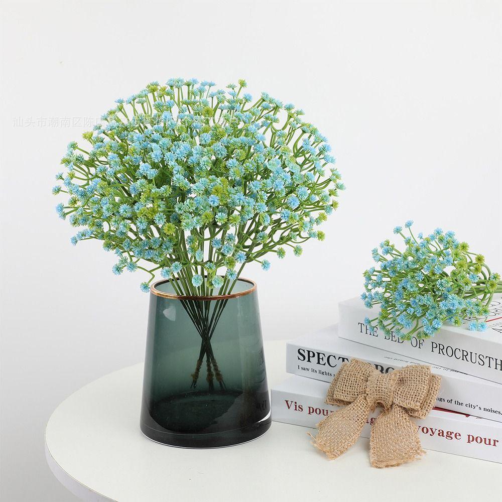 30Pcs Real Touch Artificial Baby Breath Flowers DIY Floral Waterproof Fake Gypsophila Bouquet Realistic Decoration