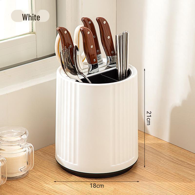 360° Rotating Minimalist Kitchen Knife and Utensil Holder