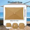 200cmx300cm Canopy for Umbrella Replacement, Rectangular Shape Outdoor