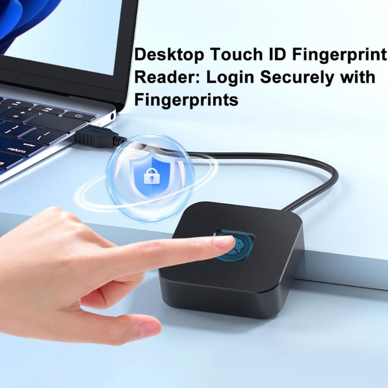 Schneller Fingerabdruckscanner für Computer-Login Stabiles Metallgehäuse Benutzerfreundlicher USB-Datenschutz Sicherheit