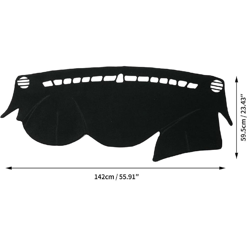 Hyundai Sonata 2011-2014 Trument Panel Mat, Trument Panel Covered Carpet Mat Pad Anti-Slip Trument Panel Covered Sun Glare UV Protector Black