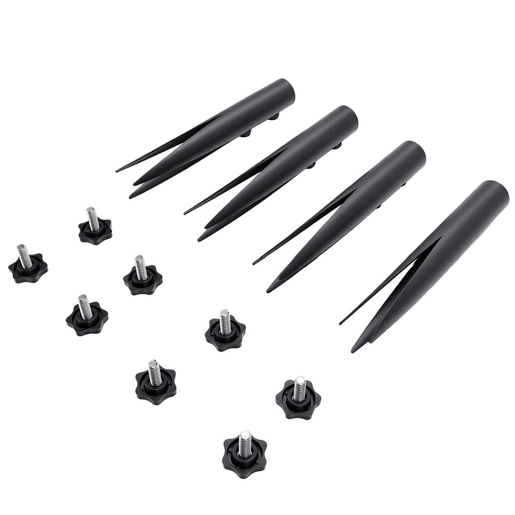 4Pcs Ground Replacement Stake Adjustable Outdoor Torch Stake for 1 2 In to 1 1 4 In Diameter Flagpole Solar Light Garden