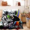 Customize Your Name Home Blankets Bmx Bike Adventure Comfortable Soft Lightweight Allseason Multipurpose Blanket For Picnics Sofas Offices Beds Living