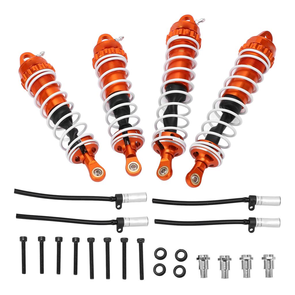 RC Shocks Replacement Damper Springs Shock Absorber Aluminum Alloy for ZD Racing 17 DBX07(Orange