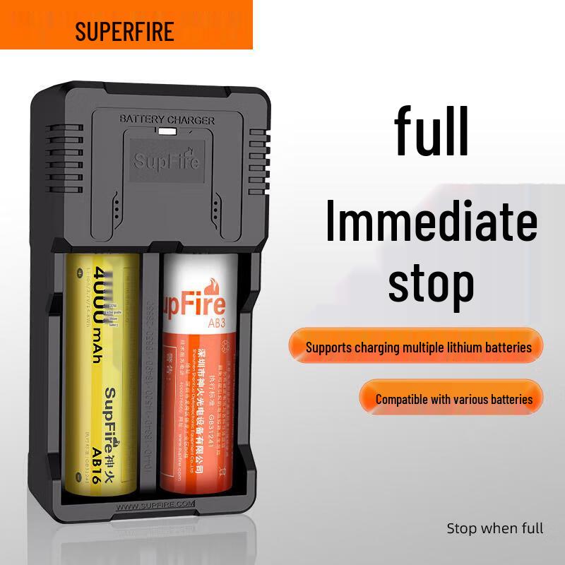 SupFire AC26 Dual-Slot USB Battery Charger
