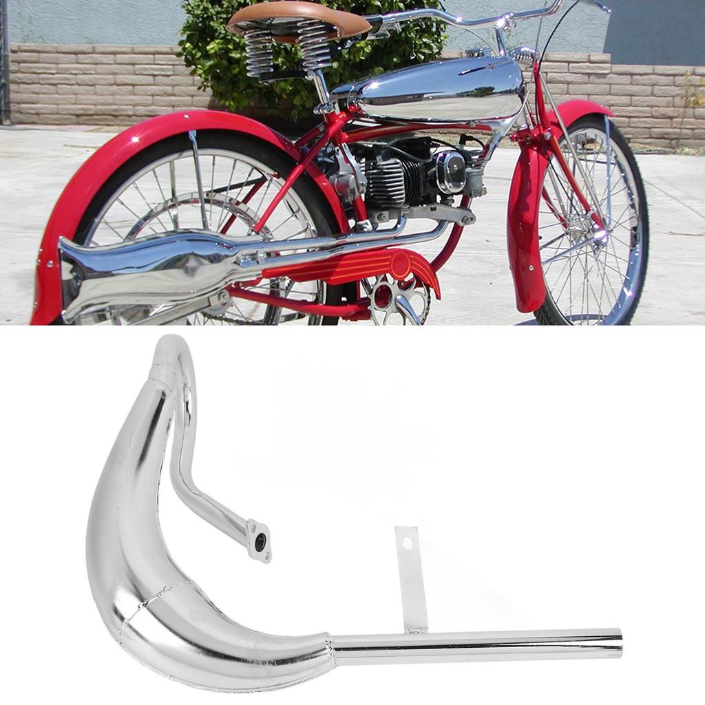 Motoruitlaatpijp 40 mm Doorsnede Aluminiumlegering Geluidsreductie Elektrische Fiets Uitlaatpijp met Demper Pakking