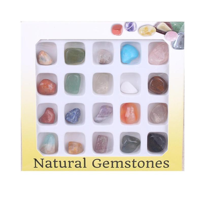 Details about / Set of 20 Pcs Healing Crystal Natural Gemstone Reiki Chakra Collection Stone Kit