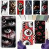 Phone Case For Samsung Galaxy S26 S25 S24 S23 S22 Ultra S20 S21 FE 5G Plus Soft Clear Cover Scary Devil Eye Pattern