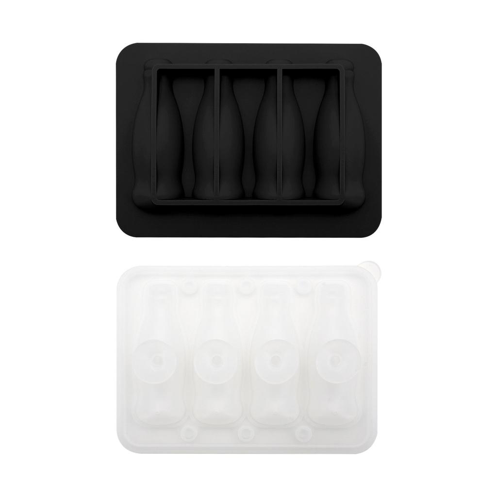 Silicone 3D Coke Bottle Ice Cubes Tray with Lid Popsicles Making Tool for Home Gatherings and DIY Beverage Decorations