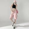 2024 New Cargo Women's Summer Shorts Casual Solid Color Girls Bermuda Shorts Knee Length Pants With Pockets