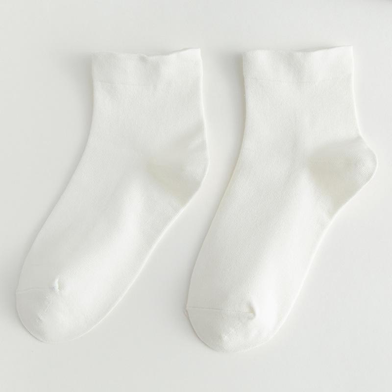 

Белые носки для женщин, летние носки до середины икры, длинные носки до икры на весну и осень, модные кружевные носки, школьный стиль 1 pair