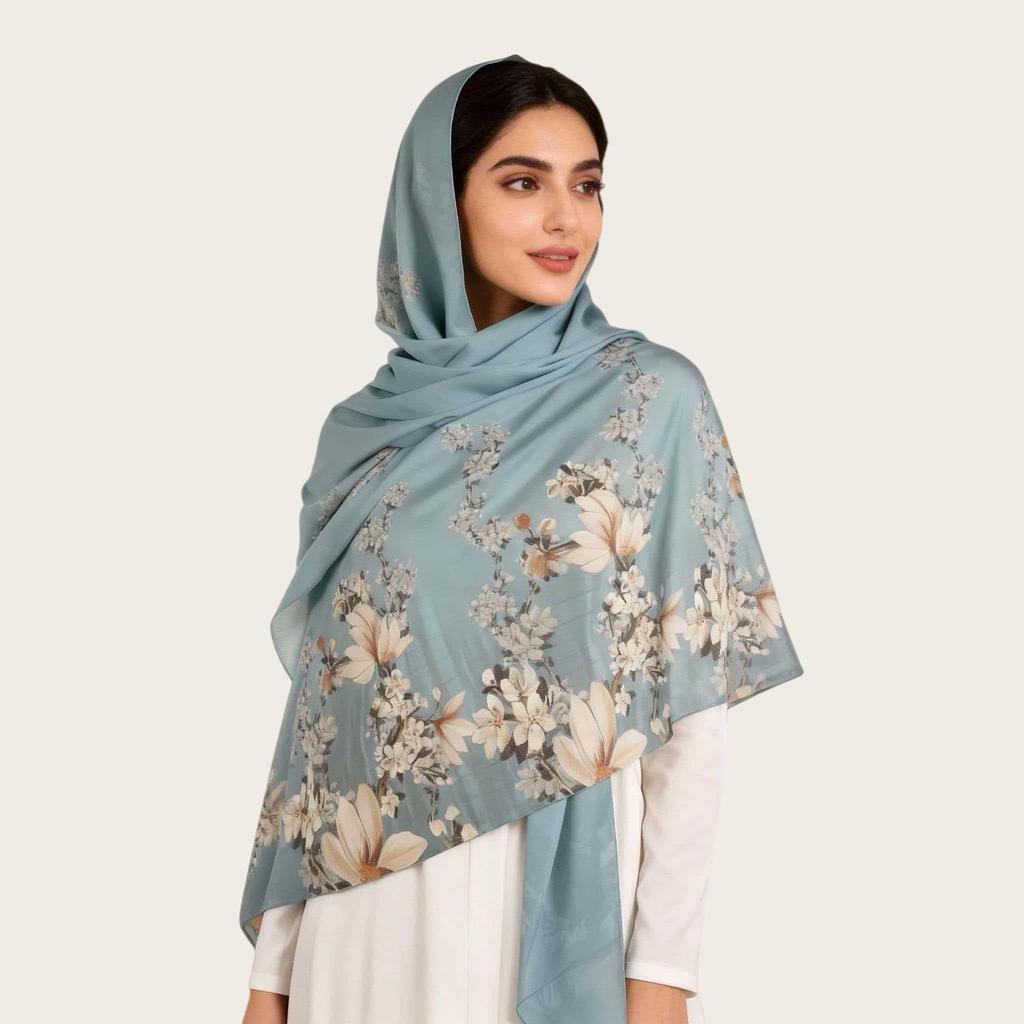 Super Soft Italian Elastic Watercolor Headscarf - 2026 Spring/Summer Collection