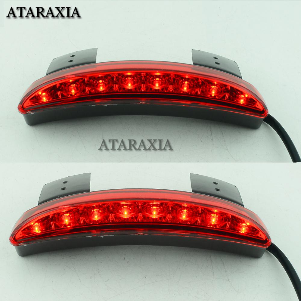 Motorcycle Tail Light Lamps Motor Cafe Racer Rear Fender Edge Brake Taillight For Harley Touring Sportster XL 883 1200